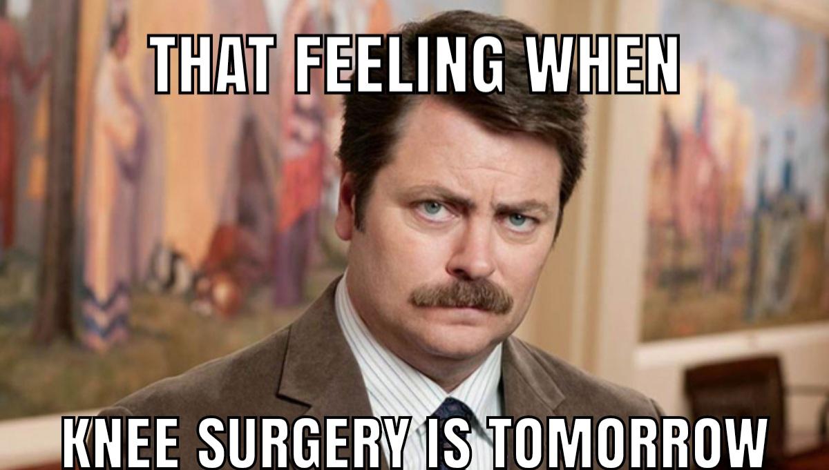 knee surgery memes