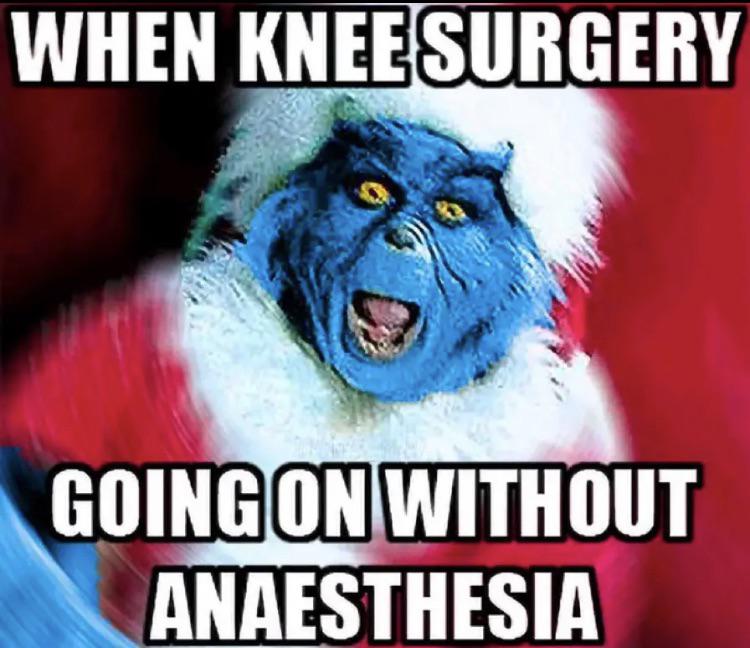 knee surgery memes