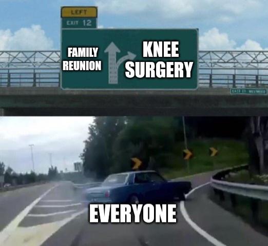 knee surgery memes