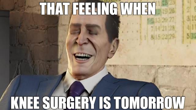 knee surgery memes