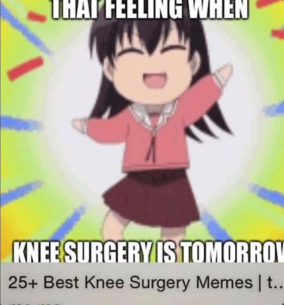 knee surgery memes