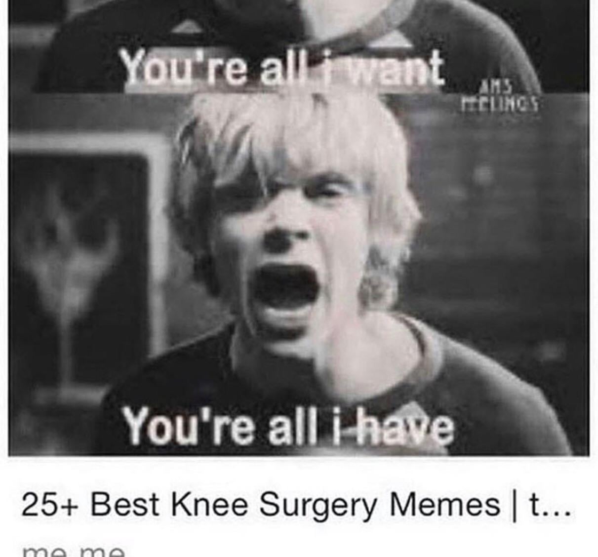 knee surgery memes