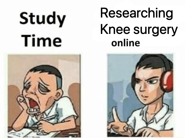 knee surgery memes